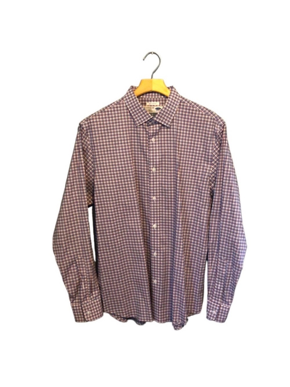 Old Navy The Signature Button Down Long Sleeve Collared Men’s Slim Shirt Large